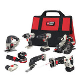 PORTER-CABLE 20V MAX* Cordless Drill Combo Kit, 8-Tool (PCCK6118) PORTER-CABLE