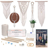 MIGO Creates Macrame Kits for Adults Beginners: DIY Macrame Kit with 220 Yards Macrame Cord and 58pcs Macrame Supplies. E-Book Tutorial for 5 Macrame MIGO Creates