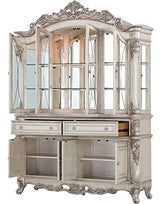 ACME Furniture Wooden Frame Hutch and Buffet, Antique White Acme Furniture