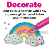 Creativity for Kids Easy Sparkle Window Art - Paint Your Own Sun Catchers (Rainbow and Butterfly), Multi Creativity for Kids