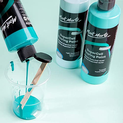 MONT MARTE SuperCell Pouring Paint 240ml - Turquoise - WoodArtSupply