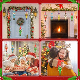 Fennoral 12 Pack Nutcracker Craft Kit for Kids Make You Own Foam Stickers Ornament DIY Christmas Arts and Crafts fo Chirstmas Party Supplies Fennoral