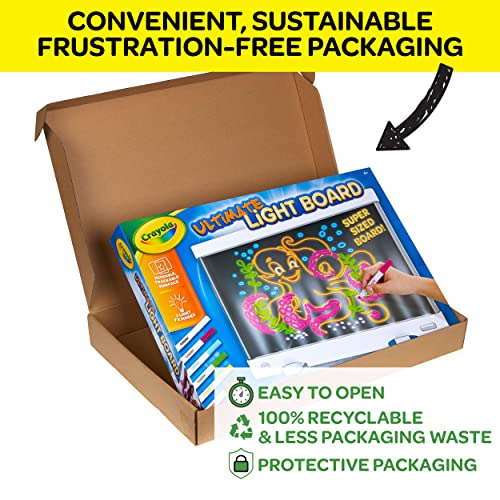 Crayola Ultimate Light Board - White, Kids Tracing & Drawing Board, Holiday & Birthday Gift for Boys & Girls, Toys, Ages 6, 7, 8 Crayola