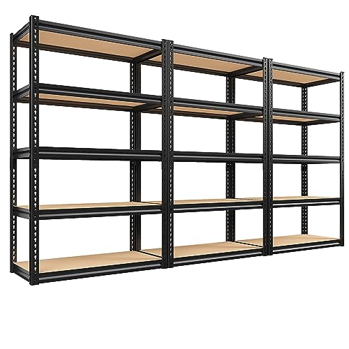 Heavy Duty 72" REIBII Garage Shelving Unit - 2000LBS Adjustable 5 Tier Storage Solution REIBII