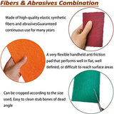 Tonmp 15 Pack 6 x 9 Inch Hand Pads Coarse Medium Fine Superfine 5 Different Specifications Assortment General Purpose Scouring Pad Ideal for Garden Tonmp