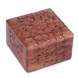 Ajuny Wooden Hand Carved Keepsake Box Jewellery Armoire Chest Organiser Perfect Unique Gifts Ideas For Women Ajuny