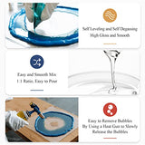 Epoxy Resin, 64OZ Resin Kit, Epoxy Resin Crystal Clear, Not Yellowing and No Bubble Self Leveling Easy Mix 1:1 Casting & Coating for DIY Jewelry Shabebe