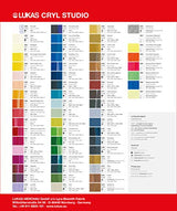 LUKAS CRYL Studio Artists Paint High Pigment Concentration Paint - 250 ml Bottle - Olive Green Lukas