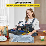 VEVOR Heat Press Machine 8 in 1 Combo Heat Press 15 x 15 Inch Heat Transfer Machine 360-Degree Swing Away Digital Shirt Printing Multifunction VEVOR