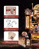 ROKR 3D Wooden Chocolate Factory Puzzle with LED Marble Run for Adults ROKR