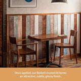 Furniture Clinic Boiled Linseed Oil for Wood Furniture & More Restore a Finish for Furniture, Table Tops, Stone & Metal Wood Care for Interior Oak, Furniture Clinic