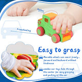 Chivao 24 Pcs Wood DIY Car Toys, Unfinished Wooden Cars, Paintable Wood Toys, Wooden Crafts for Students Home Activities Craft Projects Easy Chivao