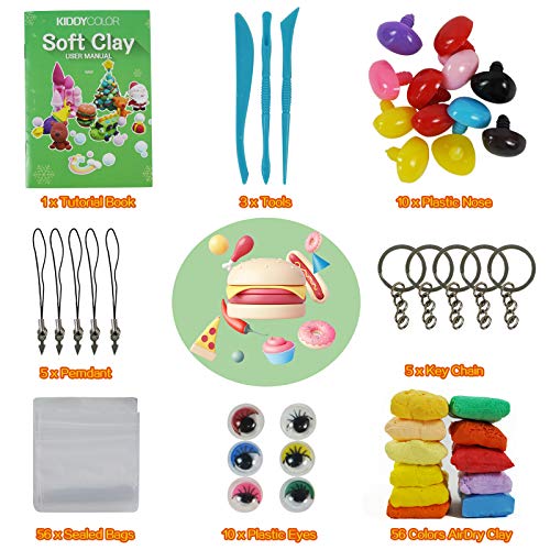 Air Dry Clay, 36 Colors Modeling Clay Kit with 3 Sculpting Tools