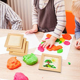 Toddmomy 8 pcs Clay picture frame photo frame wooden craft frames unfinished wooden picture frames Clay Wooden Picture Frame Painting Clay Wooden Toddmomy