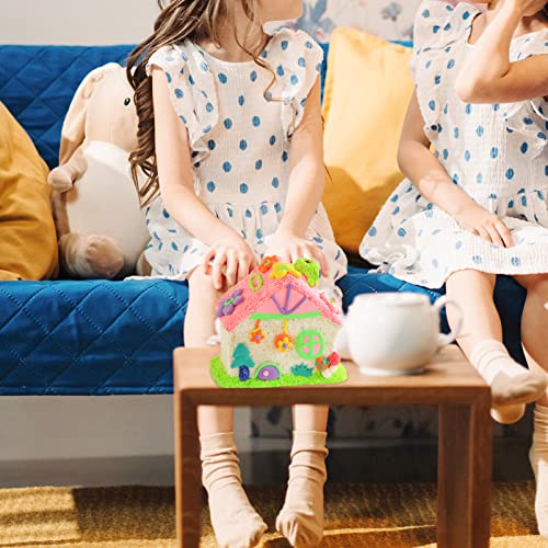 MAGICLULU 3pcs Unfinished Wooden House Piggy Bank Blank Wooden Piggy Bank DIY Blank House Piggy Bank for Kid Craft Home Decor MAGICLULU