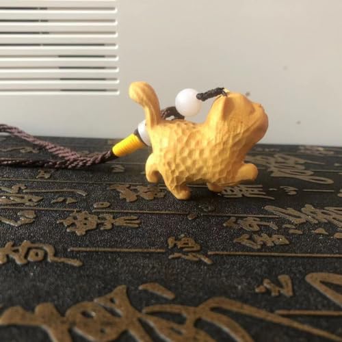 Dsadrwq 1 Pcs Wooden Carved Cat Ornaments Handmade Wood Carved Cats Cat Memorial Statues Cat Figurines for Home Decor Accents Dsadrwq