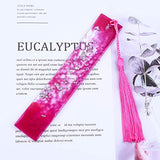 Bookmark Mold with Tassles, Caffox Bookmark Mold Kit with 100pcs Bookmark Tassels Bulk and 10pcs Rectangle Silicone Bookmark Mold for Epoxy Resin Caffox
