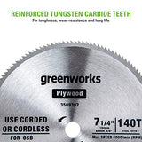 Greenworks 24V 7-1/4 " 140T Circular Saw Blades Greenworks