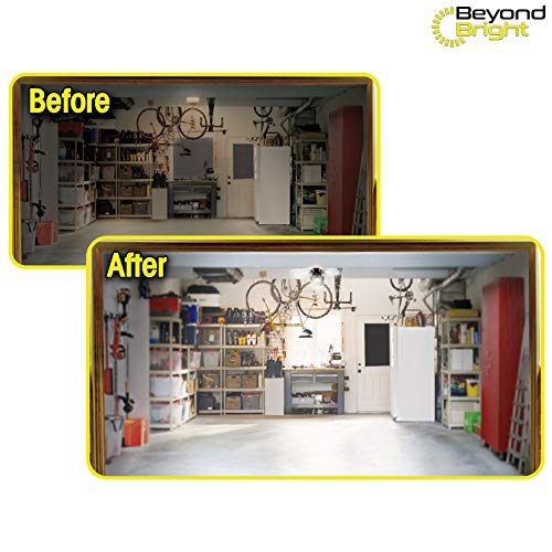 Ontel Beyond Bright LED Ultra-Bright Garage Light - 3 Adjustable Panels, Energy Efficient, Easy to Install, Durable and Long-Lasting Light for Ontel