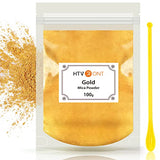 HTVRONT Gold Mica Powder for Epoxy Resin - 3.5 oz (100g) Nature Epoxy Resin Pigment Powder, Non-Toxic & Easy to Mix Mica Powder for Candle Making, HTVRONT