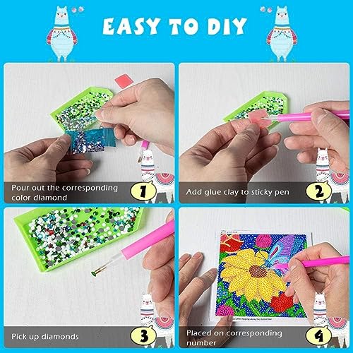 5D Diamond Painting Stickers Kits for Kids Arts and Crafts for