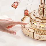 ROKR Classic 3D Wooden Music Box Kit with LED Swing Ride Mechanism for Adults and Kids ROKR