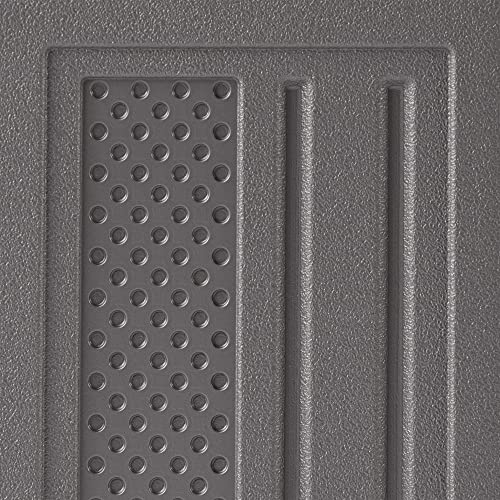 Suncast BMC3000 Cabinet-Resin Construction for Wall Mounted Garage Storage, 30.25" Organizer, Silver/Platinum