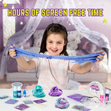 GirlZone Cosmic Cloud Slime Kit, Premade Galaxy Slime Kit for Girls with Slime Glitter and Inks, Slime Fun Straight Out of The Tub, Great Slime Kits GirlZone