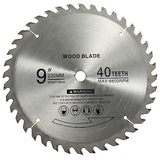 KuangBBBTools 9" 40 Teeth Carbide Tip Wood Cutting Circular Saw Blade Table Saw Blade Miter Saw Blade with 5/8" Arbor for General Purpose KuangBBBTools