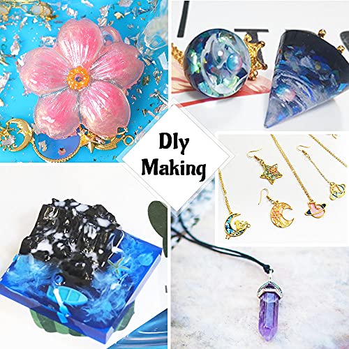 Crystal Clear Hard UV Resin Upgraded Formula Ultraviolet Fast Curing Resin for Jewelry Making Craft Decoration, Hard Transparent Glue Solar Cure OSBANG
