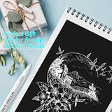 White Paint Pen Acrylic Marker: 8 Pack 0.7mm White Paint Marker for Metal, Art, Wood, Black Paper, Plastic, Ceramic, Metallic, Rock Painting, AKARUED