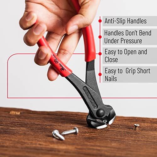 Bates- Nail Puller, Pliers, Nail Remover Tool, Cutting Pliers, Carpenter Tools, Staple Puller, Nail Puller Tool, End Cutting Pliers, Nail Remover, - WoodArtSupply