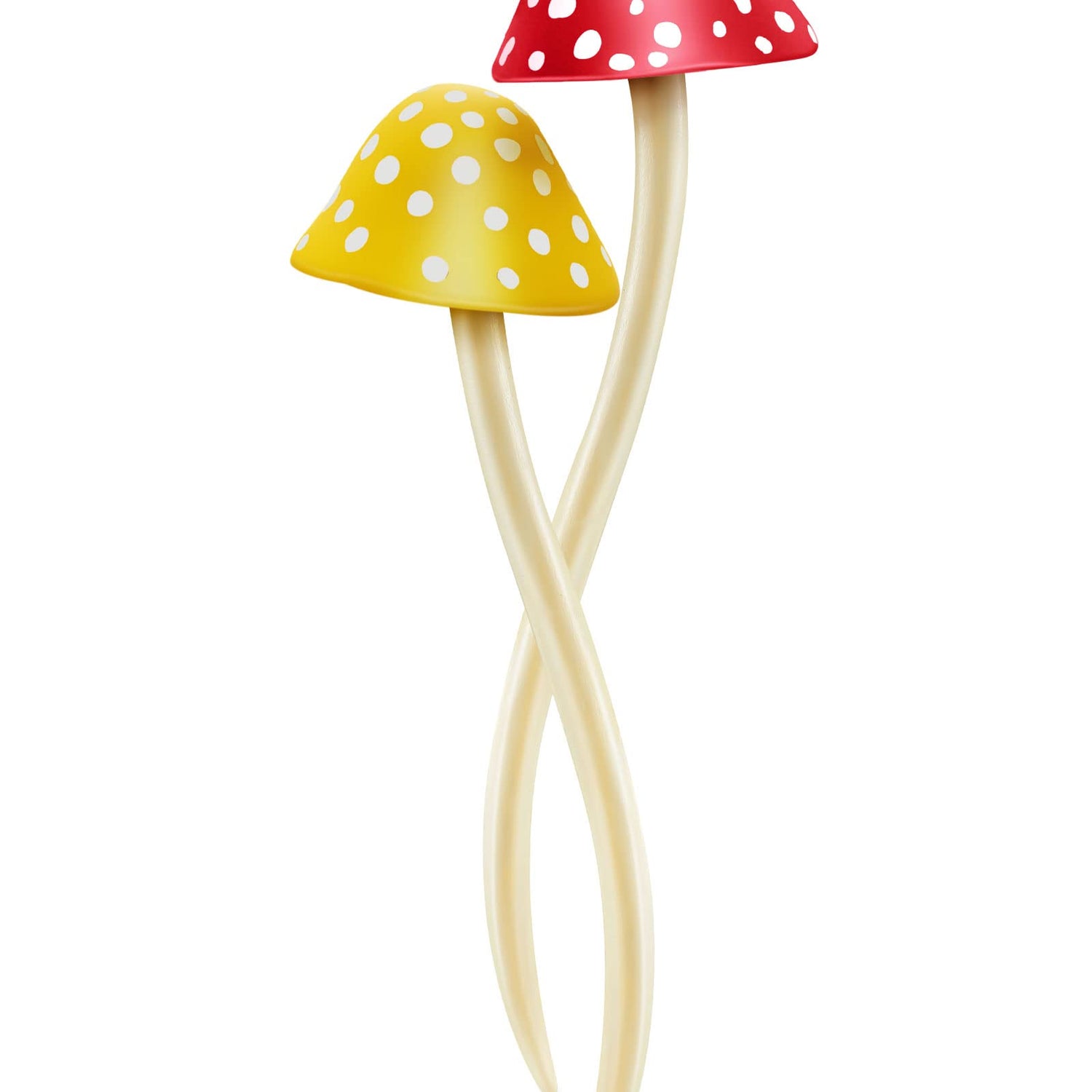 Taiyin 2 Pcs Mushroom Hair Stick Christmas Hair Sticks for Long Hair Chinese Hair Chopsticks for Women Girl Hair Sticks for Buns Cute Print Hair Taiyin