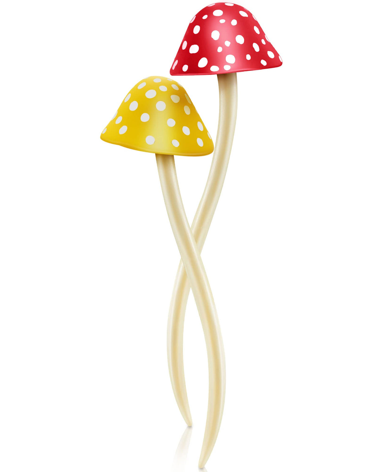 Taiyin 2 Pcs Mushroom Hair Stick Christmas Hair Sticks for Long Hair Chinese Hair Chopsticks for Women Girl Hair Sticks for Buns Cute Print Hair Taiyin
