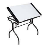 Studio Designs Folding Modern Top Adjustable Drafting Table Craft Table Drawing Desk Hobby Table Writing Desk Studio Desk, 35.25" W x 23.75" D, Black SD Studio Designs