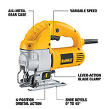 DEWALT Jig Saw, Top Handle, 5.5-Amp, Corded (DW317K) DEWALT