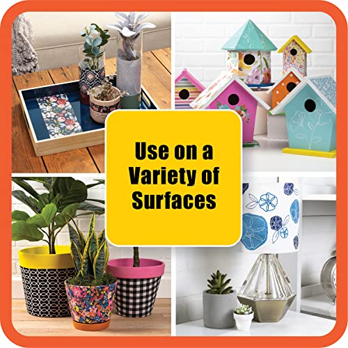 Mod Podge Complete Decoupage Kit-Two 16oz Bottles Waterbase Sealer/Glue (Matte Gloss Finish) with 4-pk Foam Brush Set, Clear Mod Podge