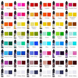 LET'S RESIN 48pcs Concentrated Alcohol Ink Set, Vibrant Colors Alcohol-Based Resin Ink for Epoxy Resin, Alcohol Paint Dye for Resin Art, Tumblers, LET'S RESIN