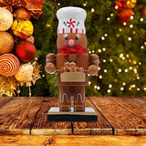 CIMAXIC 1Pc Christmas Nutcracker Wooden Gingerbread Chef Nutcracker Wooden Nutcracker Ornament Wooden Christmas Decoration Wooden Puppet Ornament CIMAXIC