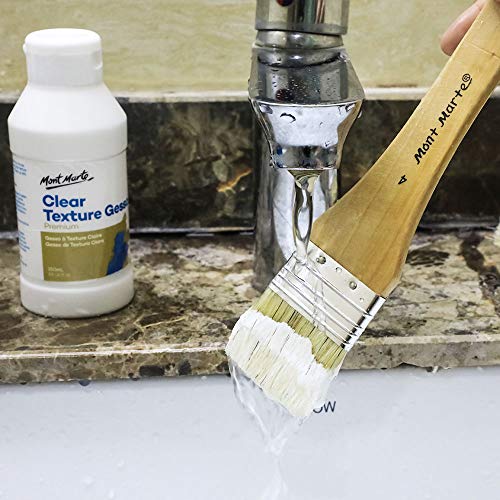 MONT MARTE Premium Clear Texture Gesso Acrylic Medium 8.45oz (250ml) MONT MARTE