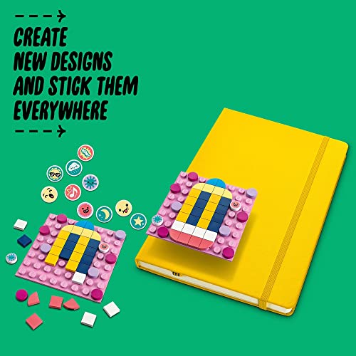 LEGO DOTS Adhesive Patches Mega Pack 41957 Arts and Crafts 5-in-1 Mosaic Making Building Kit, DIY Sticker Patches, Gift Idea for Creative Kids, Make LEGO