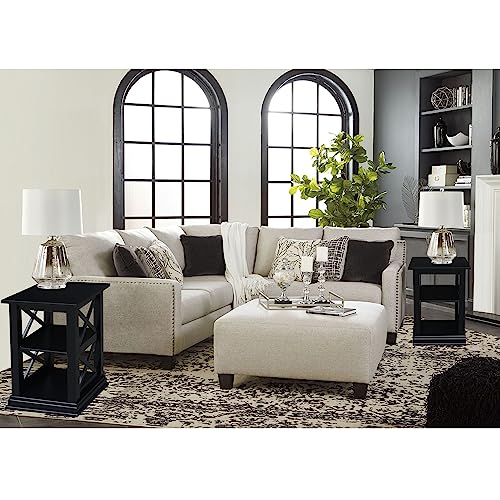 IC International Concepts International Concepts Hampton Accent Shelves Table, Black IC International Concepts