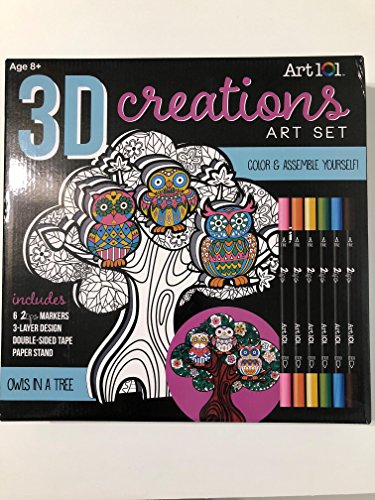 Art 101 Creations Art Set - Owls In A Tree Art 101 USA