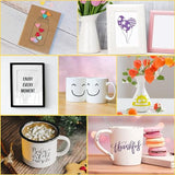 Huaxing Permanent Adhesive Vinyl Bundle - 90 Pack Vinyl Sheets (12”x12”, Glossy, Matte, Metallic) for Most Cutting Machines and Party Decoration, Huaxing