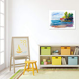 GOTIDEAL Bulk Canvas Boards for Painting, 8x10 inch Value Pack of 40, Gesso Primed White Blank Canvases for Painting - 100% Cotton Art Supplies GOTIDEAL