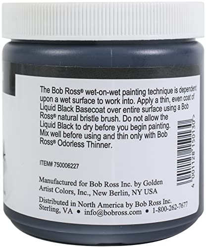 Bob Ross Liquid Black 237ml-Black - WoodArtSupply