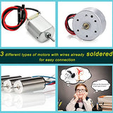 4 in 1 Science Experiment Puzzle Kits for Kids,Wooden Solar Power Motor Kit for Boys to Build,STEM Electric Projects Engineering Set for CYOEST