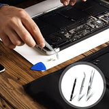 3Pcs Diamond Holder Pick up Tool Precision Tweezers Stainless Steel Tweezers Kit Diamond Claw Tweezers Parts Prong Tweezer Grabber Stone Jewelry Sliverdew