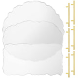 Resin Tray Molds and Gold Handles Set Silicone Tray Mold Irregular Casting Agate Epoxy Molds for DIY Crafts Making Faux Agate Tray Serving Board Home Hoolerry