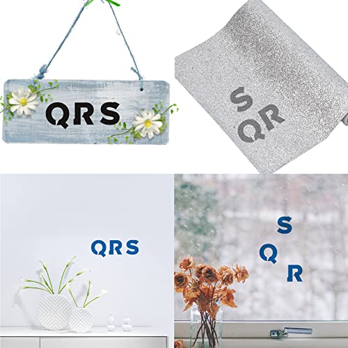 GORGECRAFT 6.3 Inch Metal Letter Stencil Stainless Steel Lettering Alphabet Symbol Painting Template Number Stencils Journal Tool for Painting, Wood GORGECRAFT